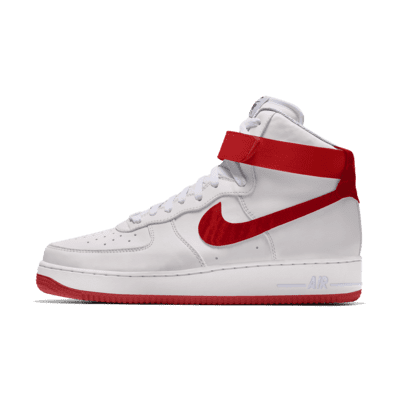 Nike air force 1, high top. all RED!  All red sneakers, Red sneakers,  Sneaker head