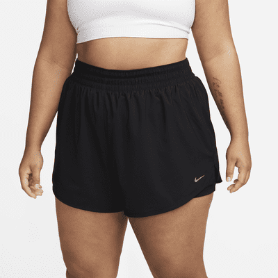 Nike Dri-FIT One Women's High-Waisted 3" 2-in-1 Shorts (Plus Size)