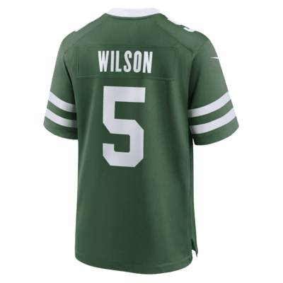 Jersey de fútbol americano Nike de la NFL Game para hombre Garrett Wilson New York Jets