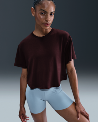 Женские шорты Nike One Relaxed Dri-FIT Cropped Short-Sleeve Top