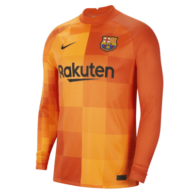 F.C. Barcelona 2021/22 Stadium Goalkeeper Men's Long-Sleeve Football ...