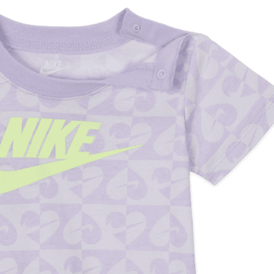 Nike Sweet Swoosh Baby (0-9M) Romper