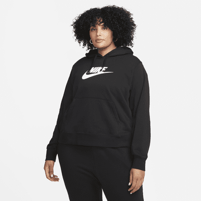 Sudadera con gorro sin cierre para mujer Nike Sportswear Club Fleece (talla grande)