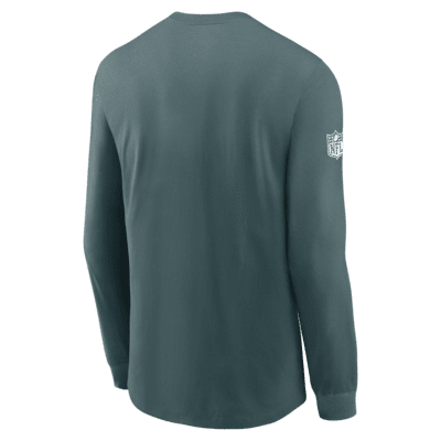 Philadelphia Eagles Sideline Team Issue Men's Nike Dri-FIT NFL Long-Sleeve T-Shirt