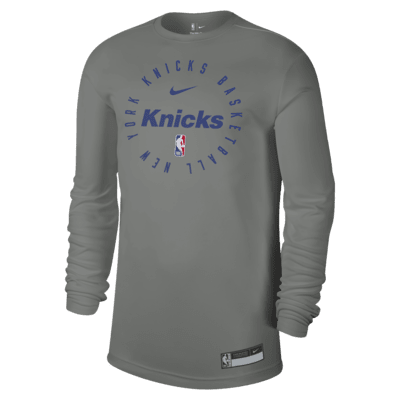 New York Knicks Men's Nike Dri-FIT NBA Long-Sleeve T-Shirt