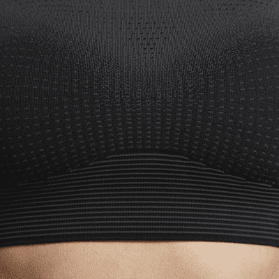 Brassière de sport non rembourrée à maintien supérieur Nike Swoosh Flyknit pour femme