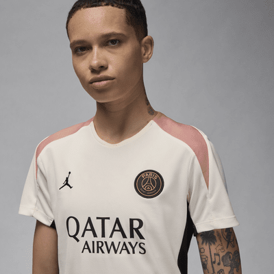 Damska koszulka piłkarska z krótkim rękawem Jordan Dri-FIT Paris Saint-Germain Strike (wersja trzecia)