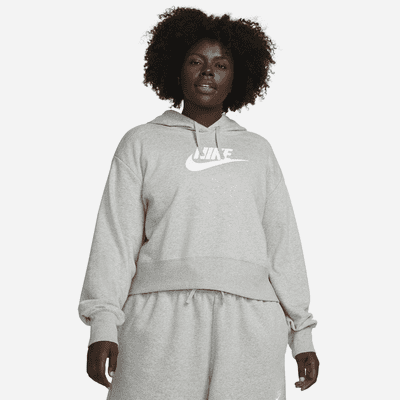 Nike Sportswear Club Fleece Women's Oversized Crop Graphic Hoodie (Plus ...