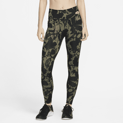 Leggings entrenamiento de tiro medio con bolsillo para mujer One Luxe Icon Clash. Nike MX