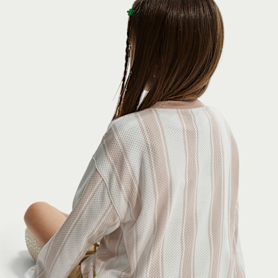 Nike Sportswear Collection Big Kids' Long-Sleeve Mesh Jersey