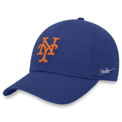 Nike Men's New York Mets Black Cooperstown Logo Pullover Hoodie