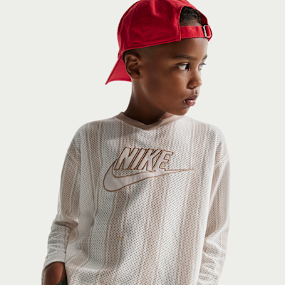 Nike Sportswear Collection Big Kids' Long-Sleeve Mesh Jersey