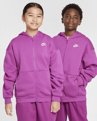 Подростковое худи Nike Sportswear Club Fleece Big Kids' Oversized Full-Zip Hoodie