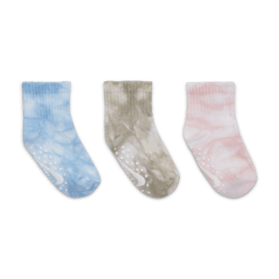 Nike Baby Tie-Dye Gripper Socks (3 Pairs)