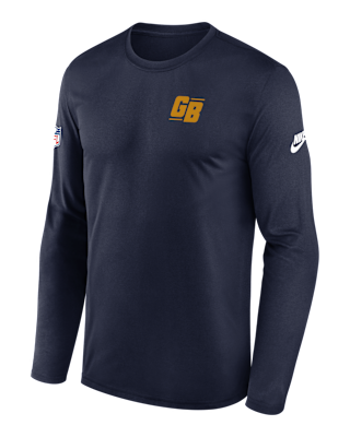 Мужская футболка Green Bay Packers Alt Legend Small Logo Nike Dri-FIT NFL Long-Sleeve