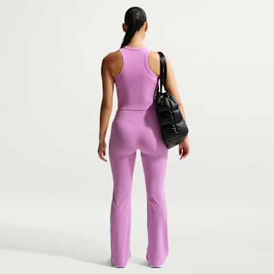 Nike Zenvy Women's High-Waisted Flared Leggings with No Front Seam