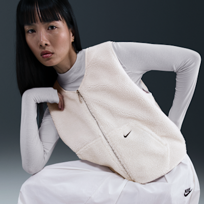 Chaleco de tejido Fleece grueso para mujer Nike Sportswear
