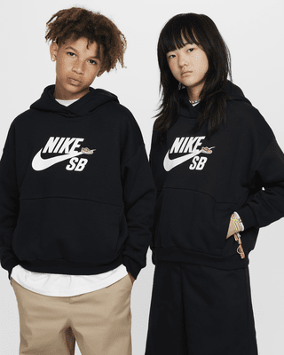 Подростковое худи Nike SB Icon Fleece EasyOn Big Kids' Oversized Pullover Hoodie