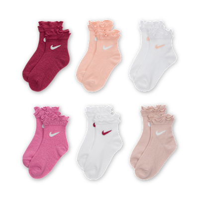 Nike Little Kids' Ruffle Ankle Socks (6 Pairs)