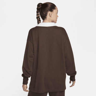 Polo de manga larga oversized para mujer Nike Sportswear Essential