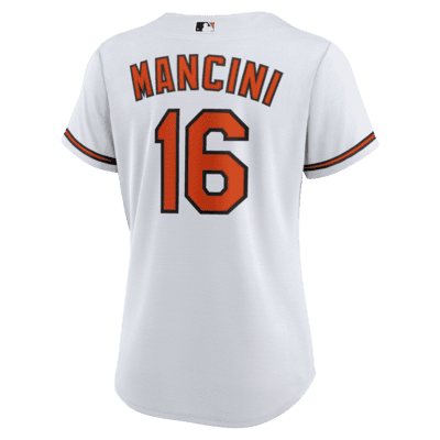 Trey Mancini Baltimore Orioles Women's Backer Slim Fit T-Shirt - Ash