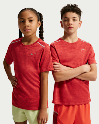 Детские шорты Nike Miler Big Kids' Dri-FIT Short-Sleeve Top