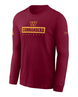 Мужская футболка Washington Commanders Sideline Team Issue Nike Dri-FIT NFL Long-Sleeve