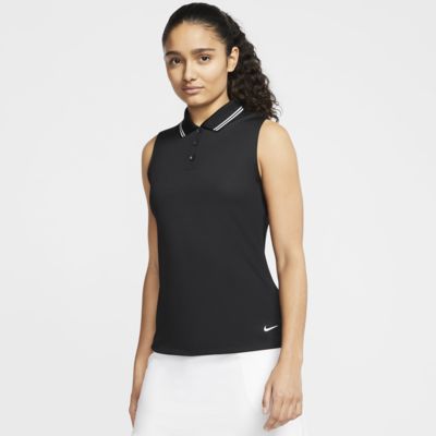 nike sleeveless polo women's