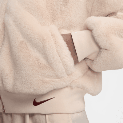 Nike Sportswear Women's Reversible Faux Fur Bomber Jacket