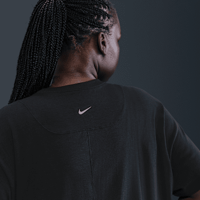 Nike One Relaxed Women's Dri-FIT Cropped Short-Sleeve Top (Plus Size)