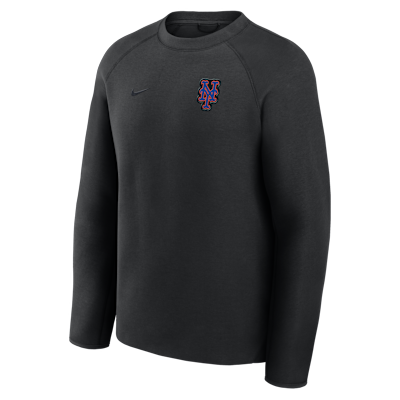 New York Mets Tech Fleece Men's Nike MLB Pullover Crew