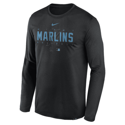 Playera de manga larga para hombre Nike Dri-FIT Team Legend (MLB Miami ...