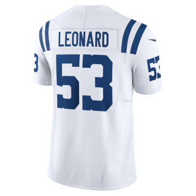 Jersey de fútbol americano Nike Dri-FIT de la NFL Limited para hombre Shaquille Leonard Indianapolis Colts