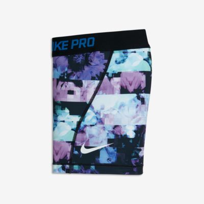 nike pro floral shorts