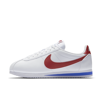 red nike cortez leather