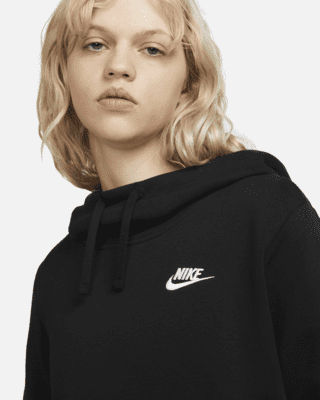 nike club fleece funnel neck hoodie