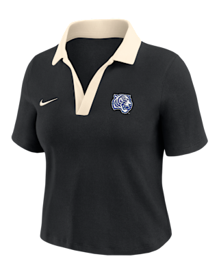 Женские шорты Nike College (Tennesse State University) Short-Sleeve Polo Crop Top