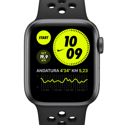 Apple Watch Nike SE (GPS + Cellular) con Nike Sport Band