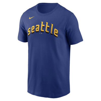 Nike City Connect Wordmark (MLB Seattle Mariners) Men's T-Shirt