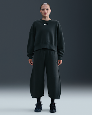 Женские  Nike Sportswear Phoenix Fleece Loose Mid-Rise Barrel Pants