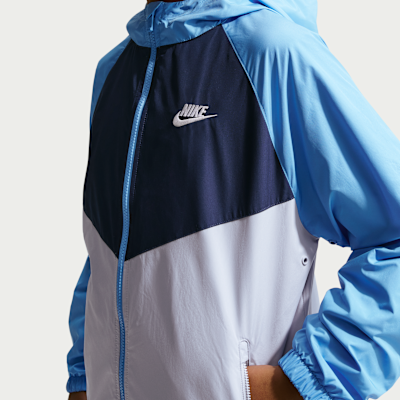 Chamarra Repel con gorro para niños talla grande Nike Sportswear Windrunner