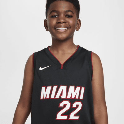 Miami Heat 2023/24 Icon Edition Nike NBA Swingman Trikot für ältere Kinder