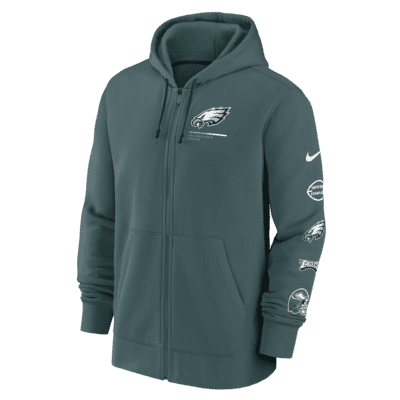 Sudadera con gorro de cierre completo para hombre Nike Team Surrey (NFL ...