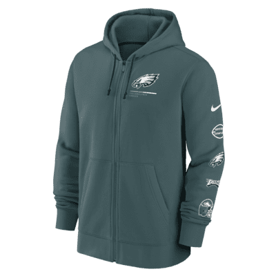philadelphia eagles full zip hoodie