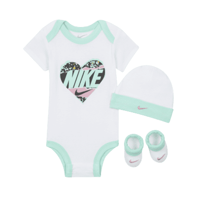 Nike Baby (0-12M) Bodysuit, Beanie and Booties Box Set. Nike.com