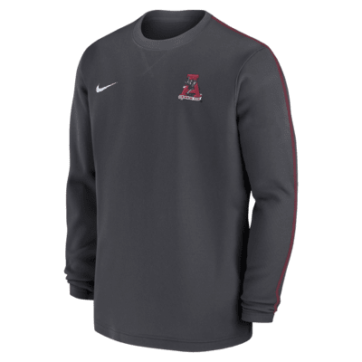 Playera de manga larga universitaria Nike para hombre Alabama Crimson Tide Sideline Coach