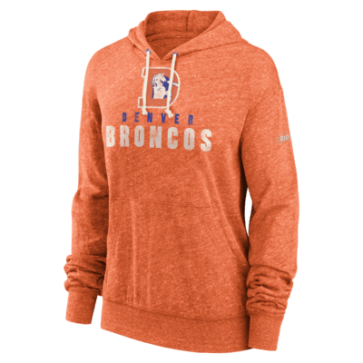 Nike Rewind Gym Vintage (NFL Denver Broncos) Women's Pullover Hoodie.