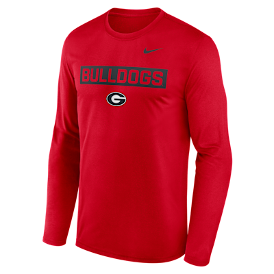 Georgia Primetime Legend 2-Hit Men's Nike Dri-FIT College Long-Sleeve T-Shirt
