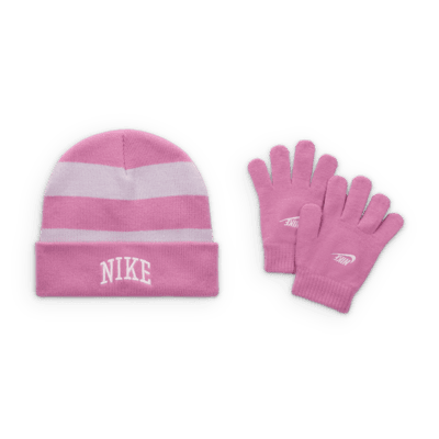 Conjunto de gorro de 2 piezas Chunky Raya Peak para niño talla grande Nike