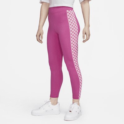 Nike Sportswear 女款高腰格紋九分內搭褲